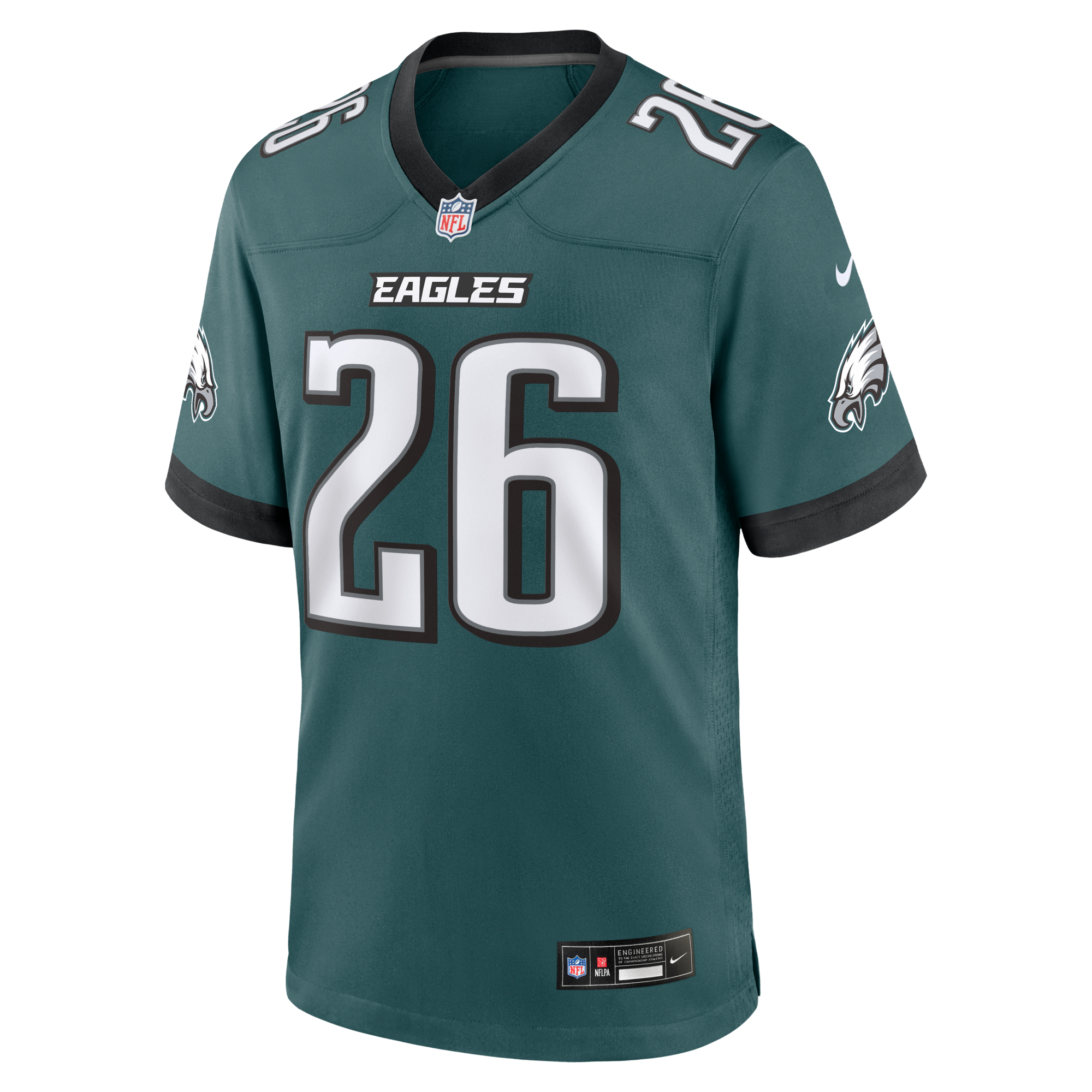Philadelphia Eagles Saquon Barkley Nike Midnight Green Team Game Jersey