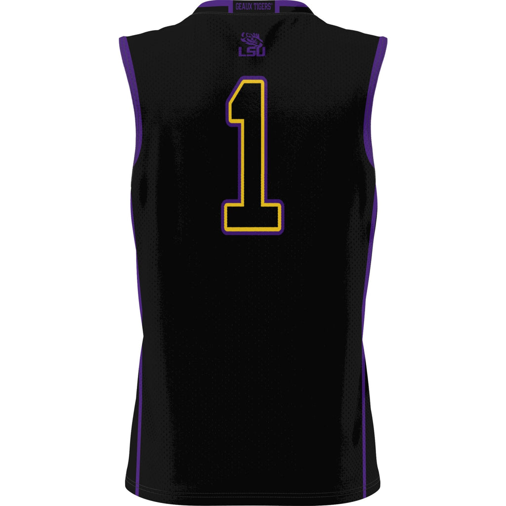 Male GameDay Greats #1 Black LSU Tigers Lightweight Basketball Jersey