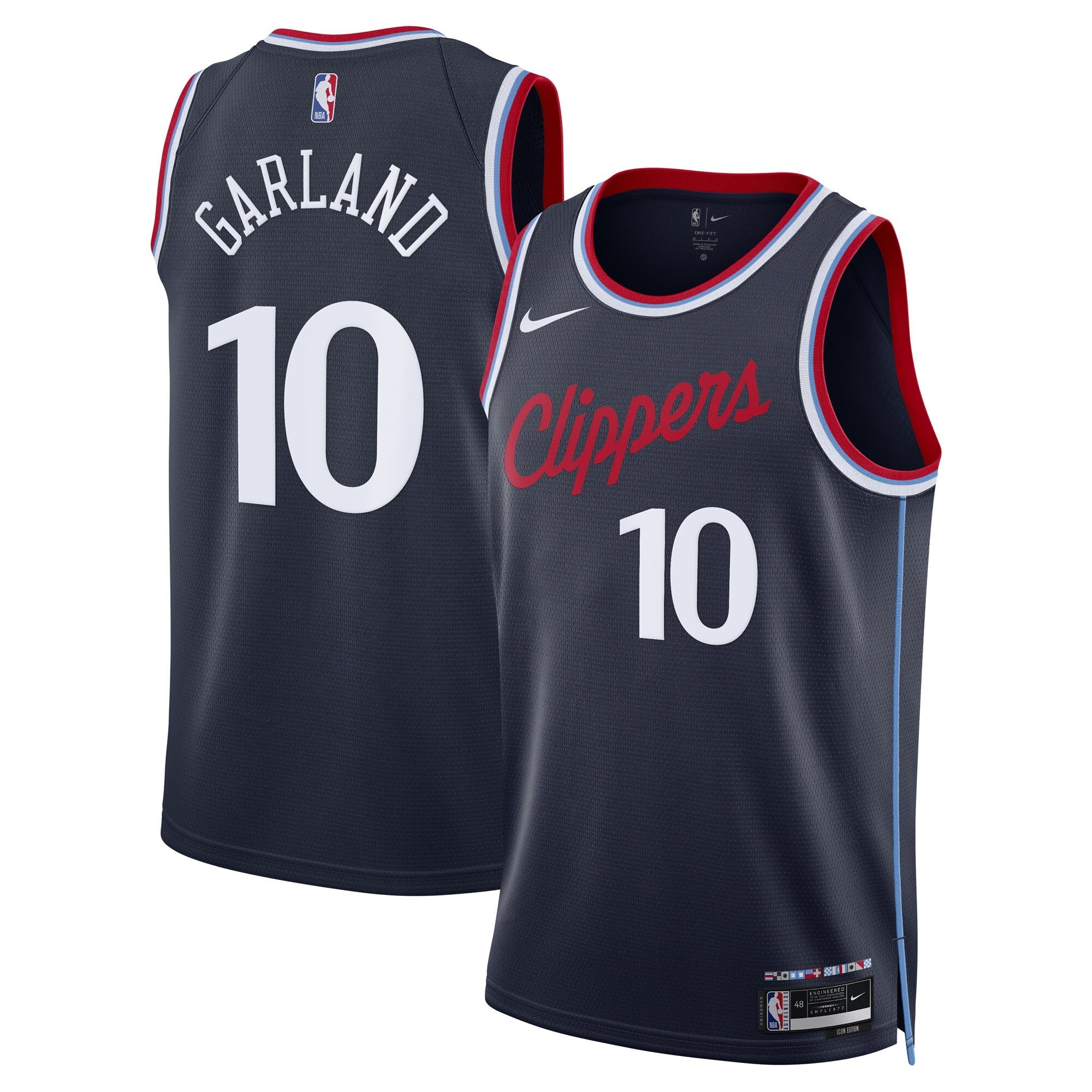 Los Angeles Clippers Nike Icon Edition Swingman Jersey - Navy - Darius Garland