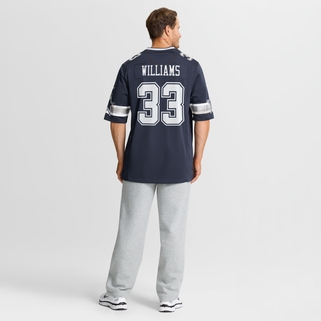 Dallas Cowboys Javonte Williams Nike Navy Team Game Jersey