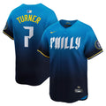 Philadelphia Phillies Trea Turner Nike Blue City Connect Limited Player Jersey