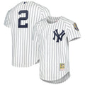New York Yankees Derek Jeter Mitchell & Ness White Cooperstown Collection Authentic Jersey