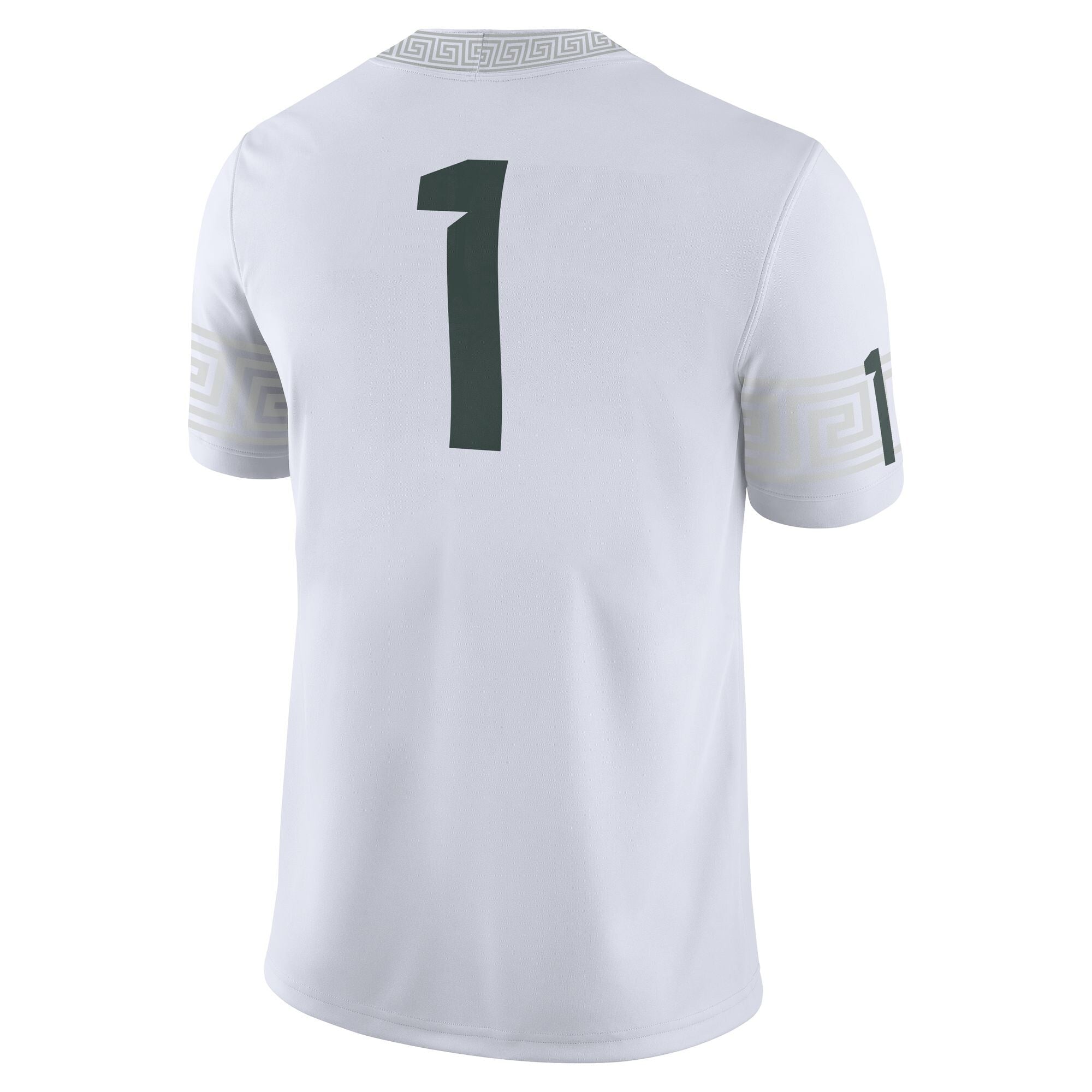 Nike #1 White Michigan State Spartans Football Game Jersey
