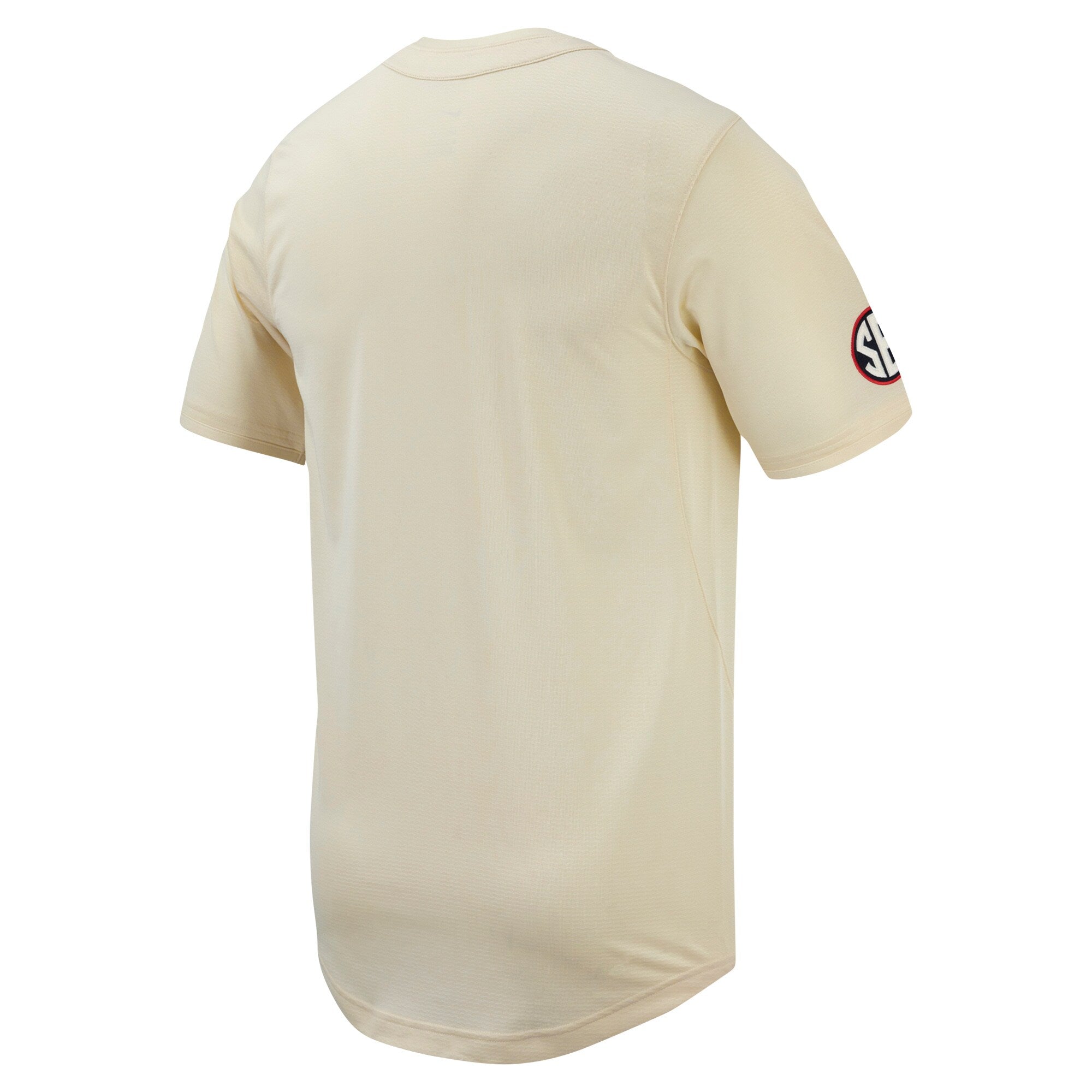 Nike Cream Ole Miss Rebels Replica Full-Button Baseball Jersey