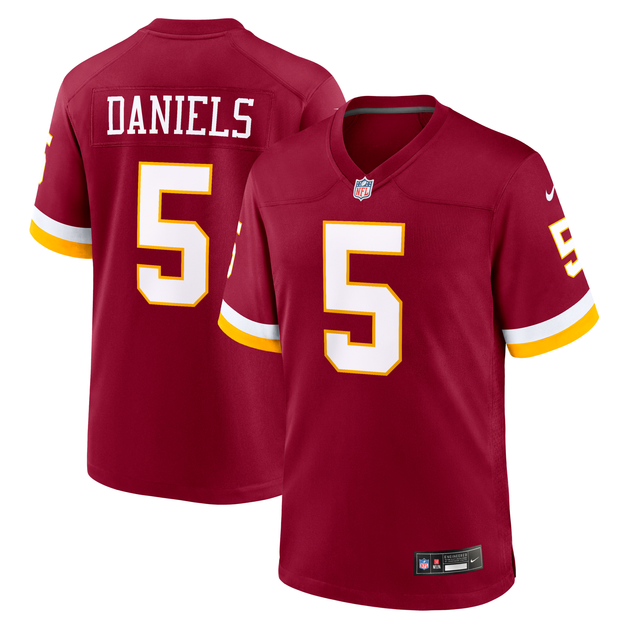 Washington Commanders Jayden Daniels Nike Burgundy Game Jersey