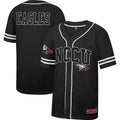 Colosseum Black North Carolina Central Eagles Free Spirited Mesh Button-Up Baseball Jersey
