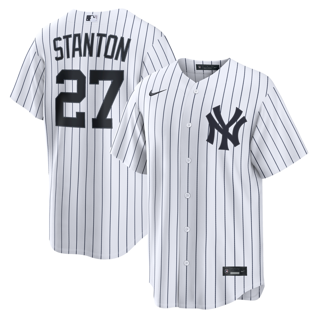 New York Yankees Giancarlo Stanton Nike White Home Replica Jersey
