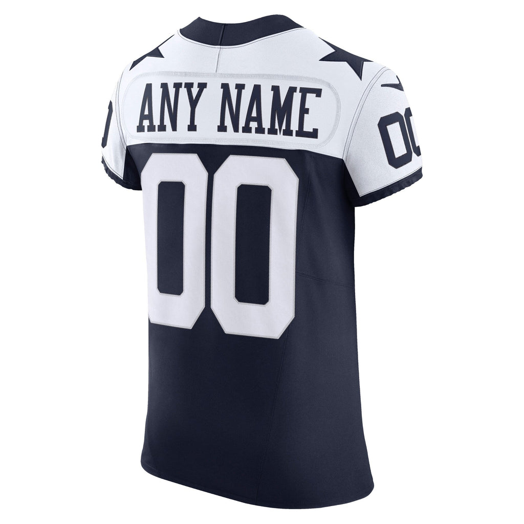 Dallas Cowboys Nike Navy Vapor F.U.S.E. Elite Custom Jersey