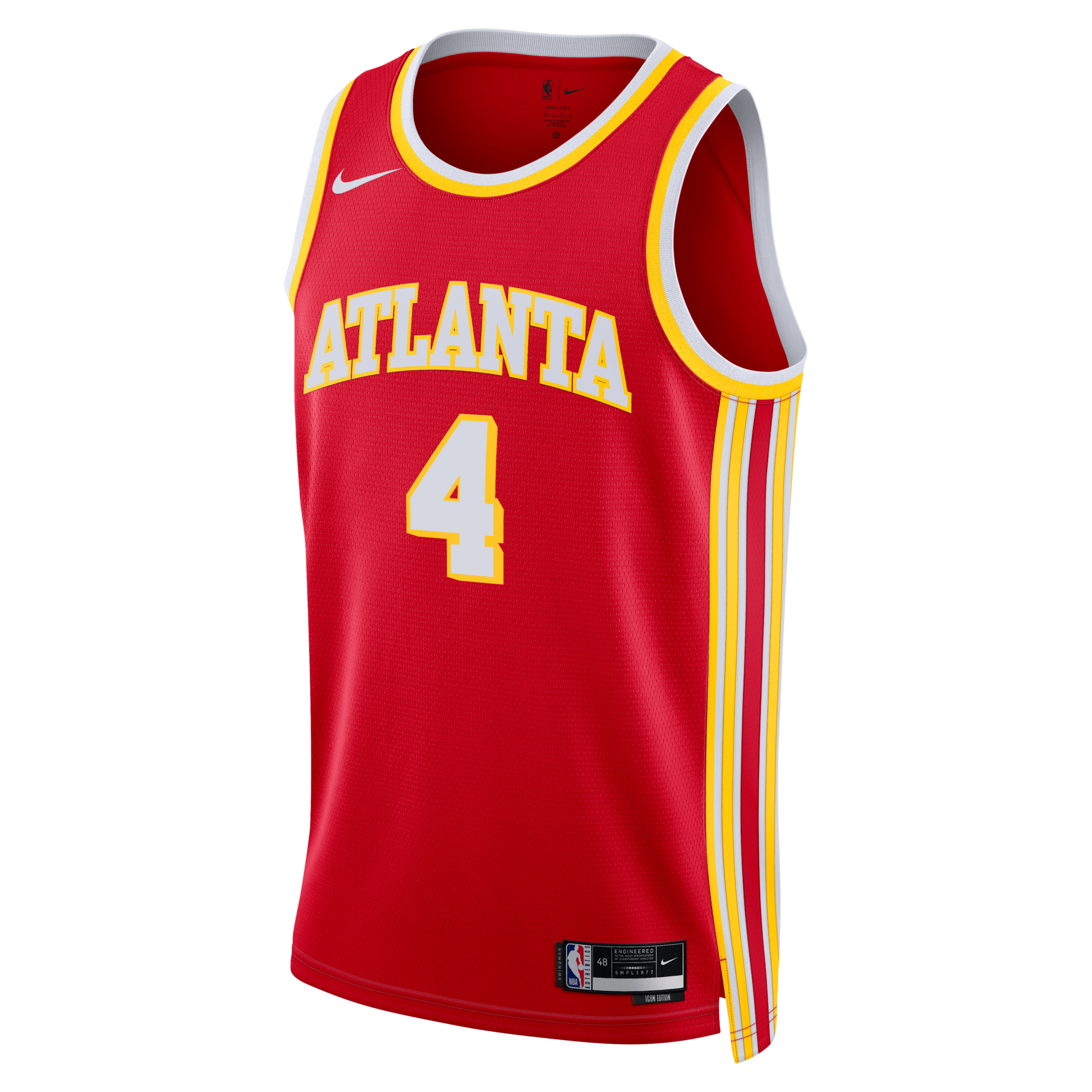 Atlanta Hawks Nike Icon Swingman Jersey - Red - Kingston Flemings