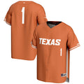 GameDay Greats #1 Burnt Orange Texas Longhorns Lightweight Baseball Jersey