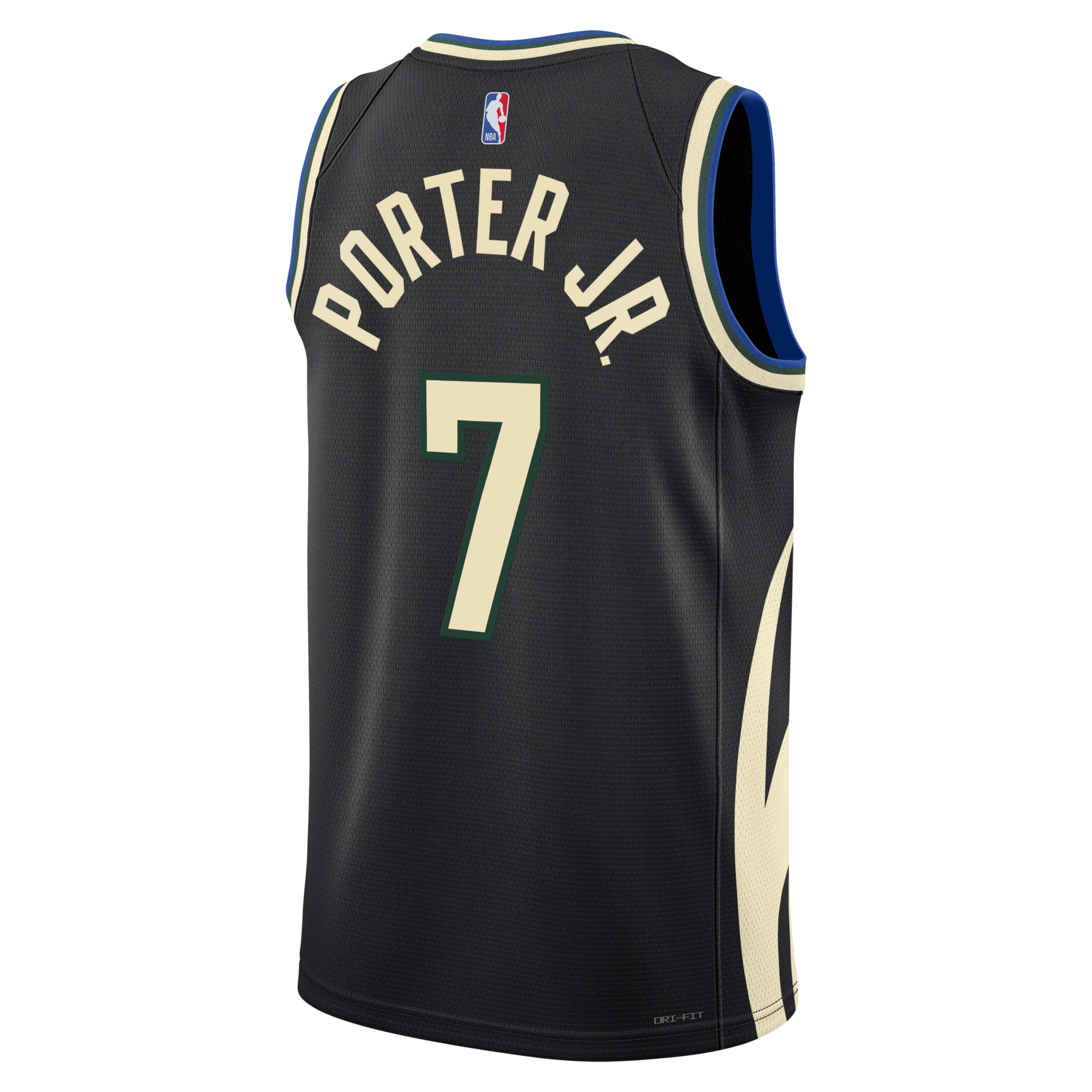 Milwaukee Bucks Jordan Brand Statement Edition Swingman Jersey - Hunter Green - Kevin Porter Jr.