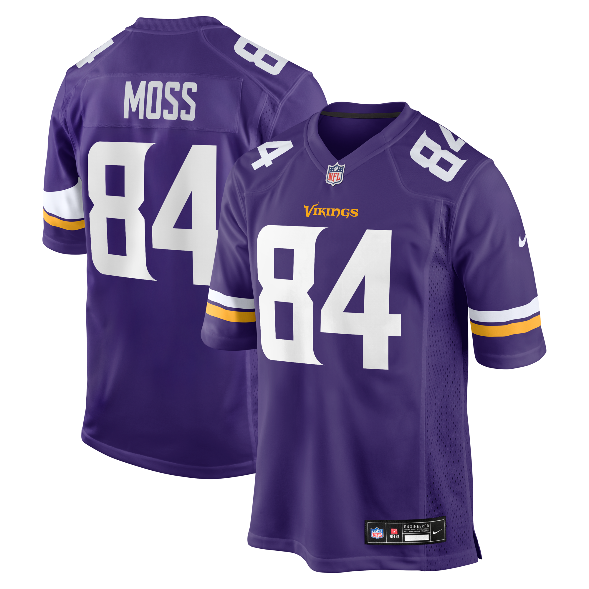 Minnesota Vikings Randy Moss Nike Purple Game Retired Player Jersey
