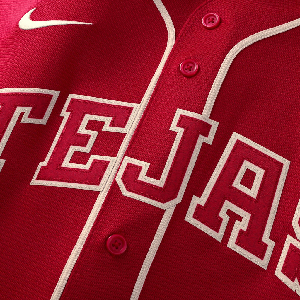 Texas Rangers Wyatt Langford Nike Red 2026 City Connect Stadium Jersey