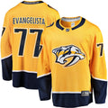 Nashville Predators Luke Evangelista Fanatics Gold Premier Breakaway Player Jersey