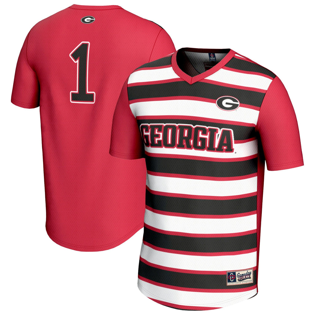 GameDay Greats #1 Red Georgia Bulldogs Lightweight Soccer Fashion Jersey