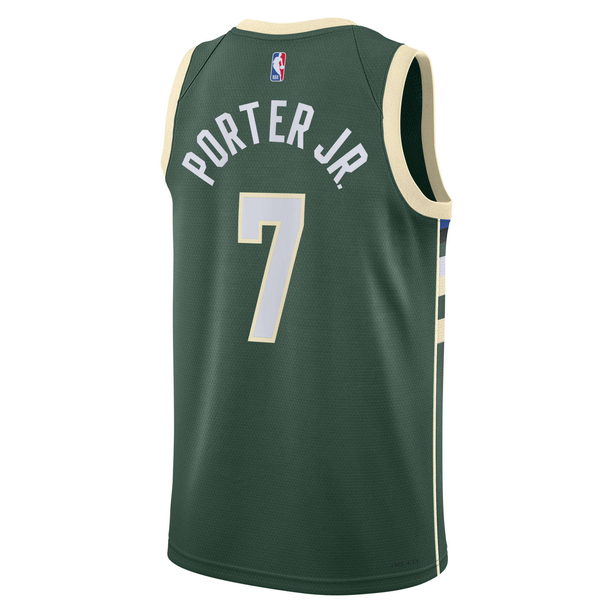 Milwaukee Bucks Nike Icon Edition Swingman Jersey - Hunter Green - Kevin Porter Jr.