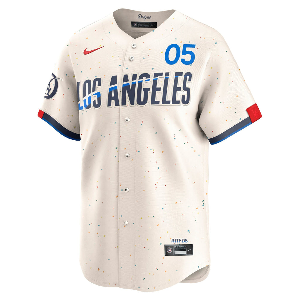 Los Angeles Dodgers Freddie Freeman Nike Cream City Connect Limited Player Jersey