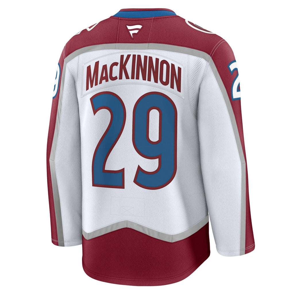 Colorado Avalanche Nathan MacKinnon Fanatics White Away Premium Jersey