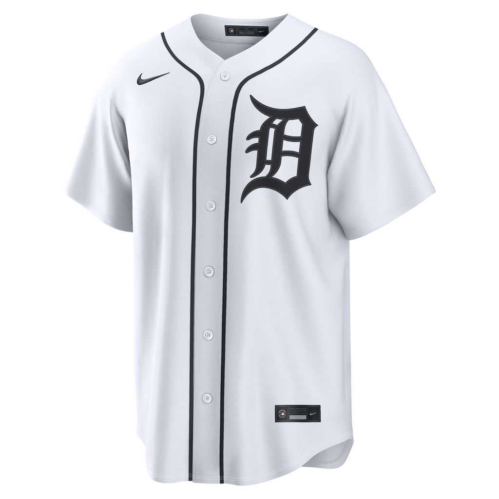 Detroit Tigers Javier Báez Nike White Home Replica Jersey