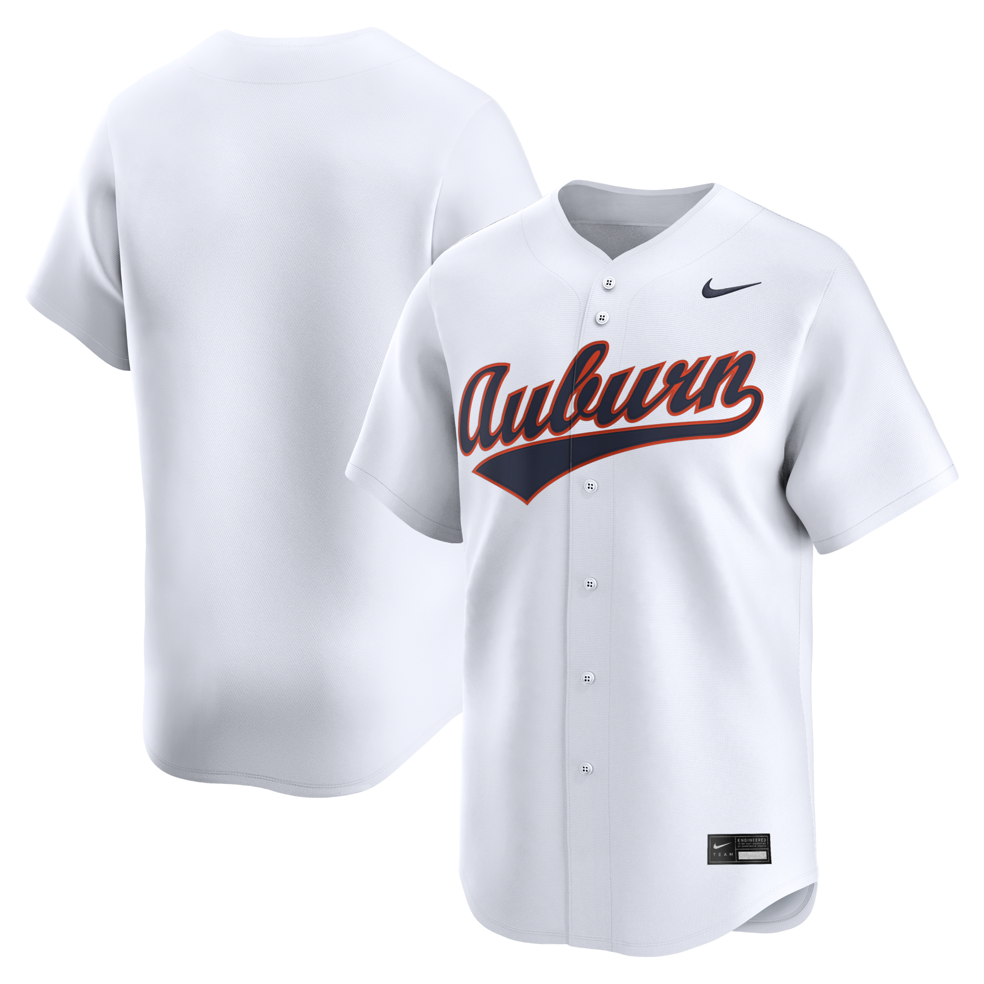 Nike White Auburn Tigers Home Limited Baseball Jersey