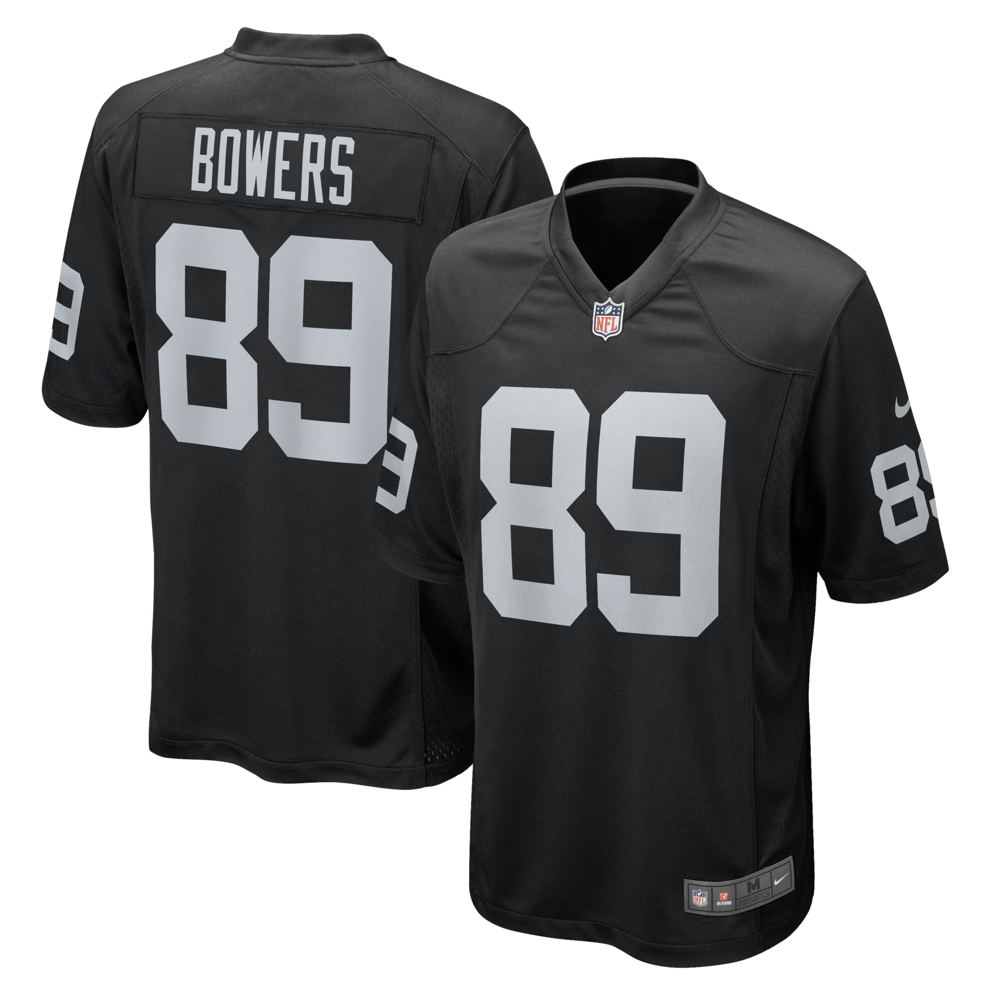 Las Vegas Raiders Brock Bowers Nike Black Player Game Jersey