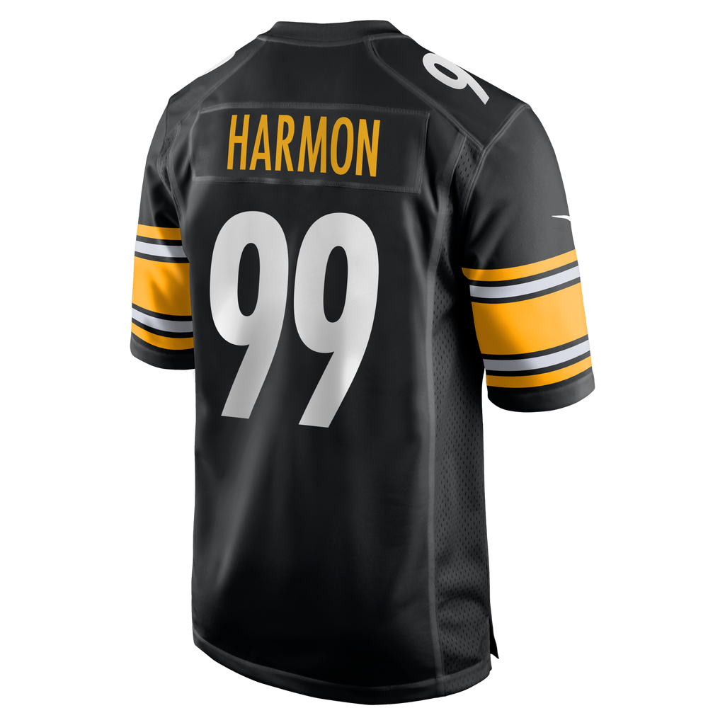 Pittsburgh Steelers Derrick Harmon Nike Black Game Player Jersey