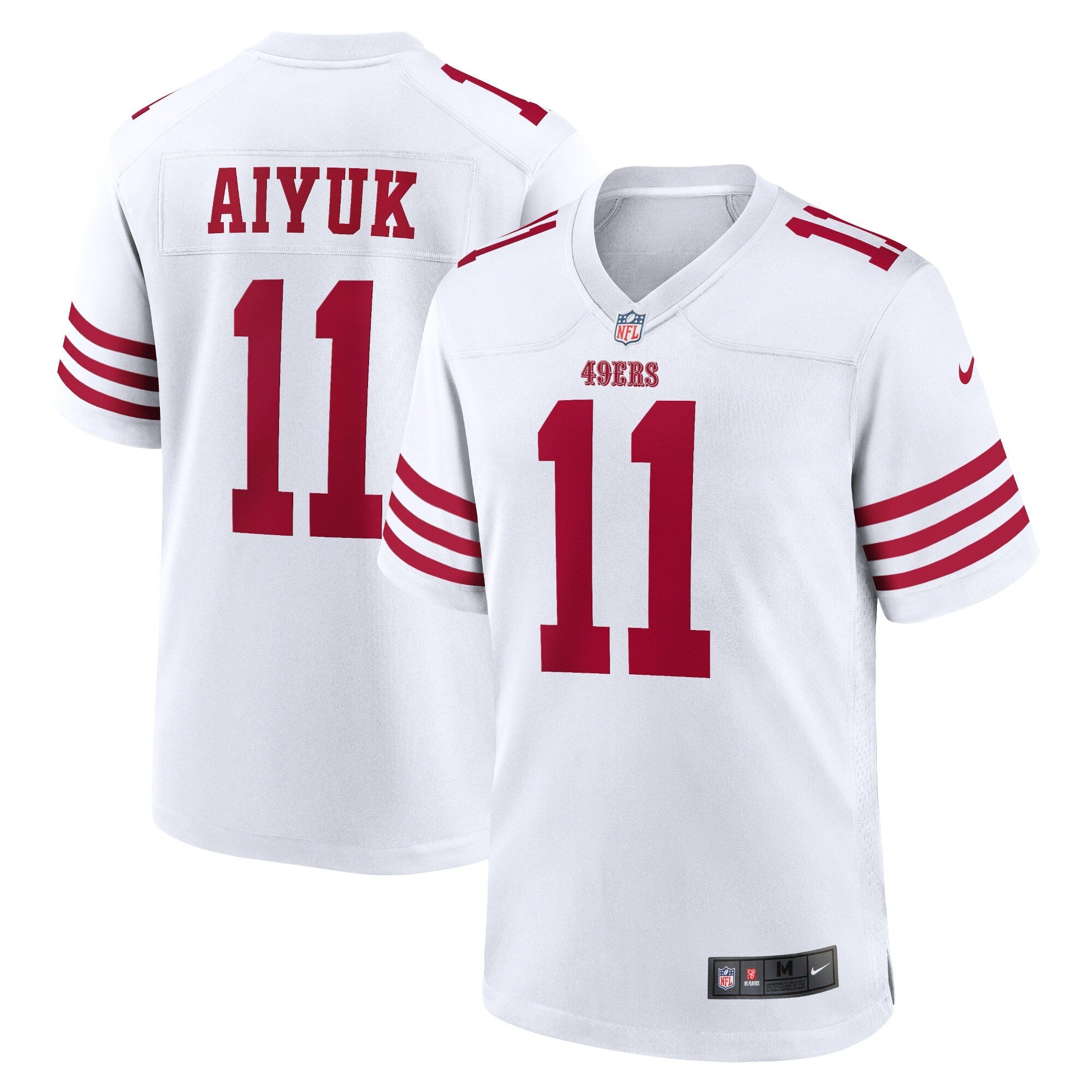 San Francisco 49ers Brandon Aiyuk Nike White Player Game Jersey