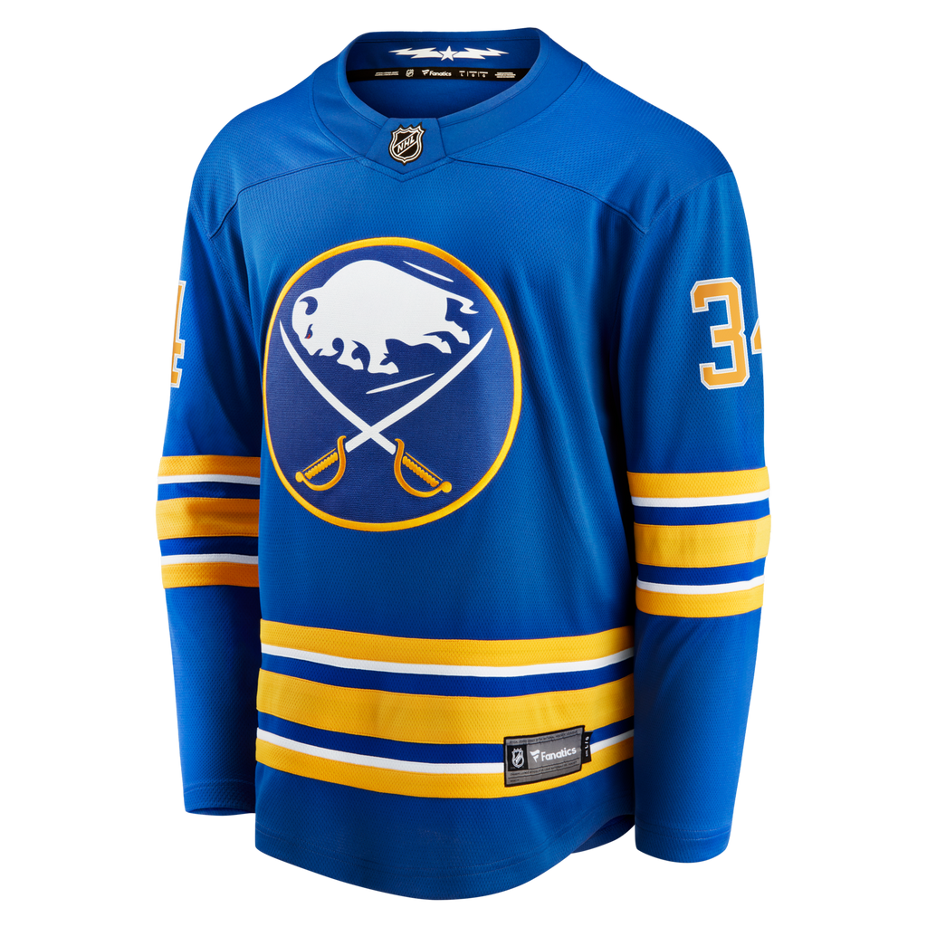 Buffalo Sabres Alex Lyon Fanatics Royal Home Breakaway Jersey