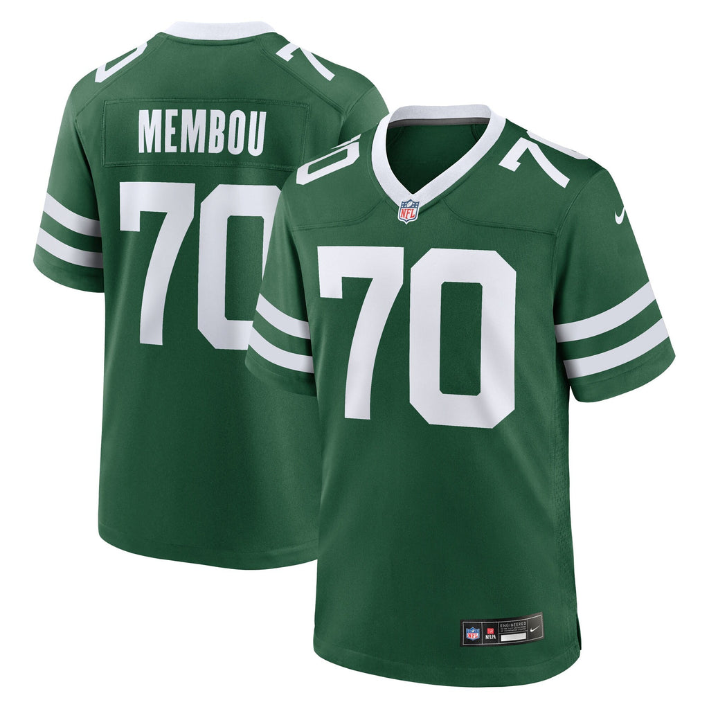 New York Jets Armand Membou Nike Green Team Game Jersey