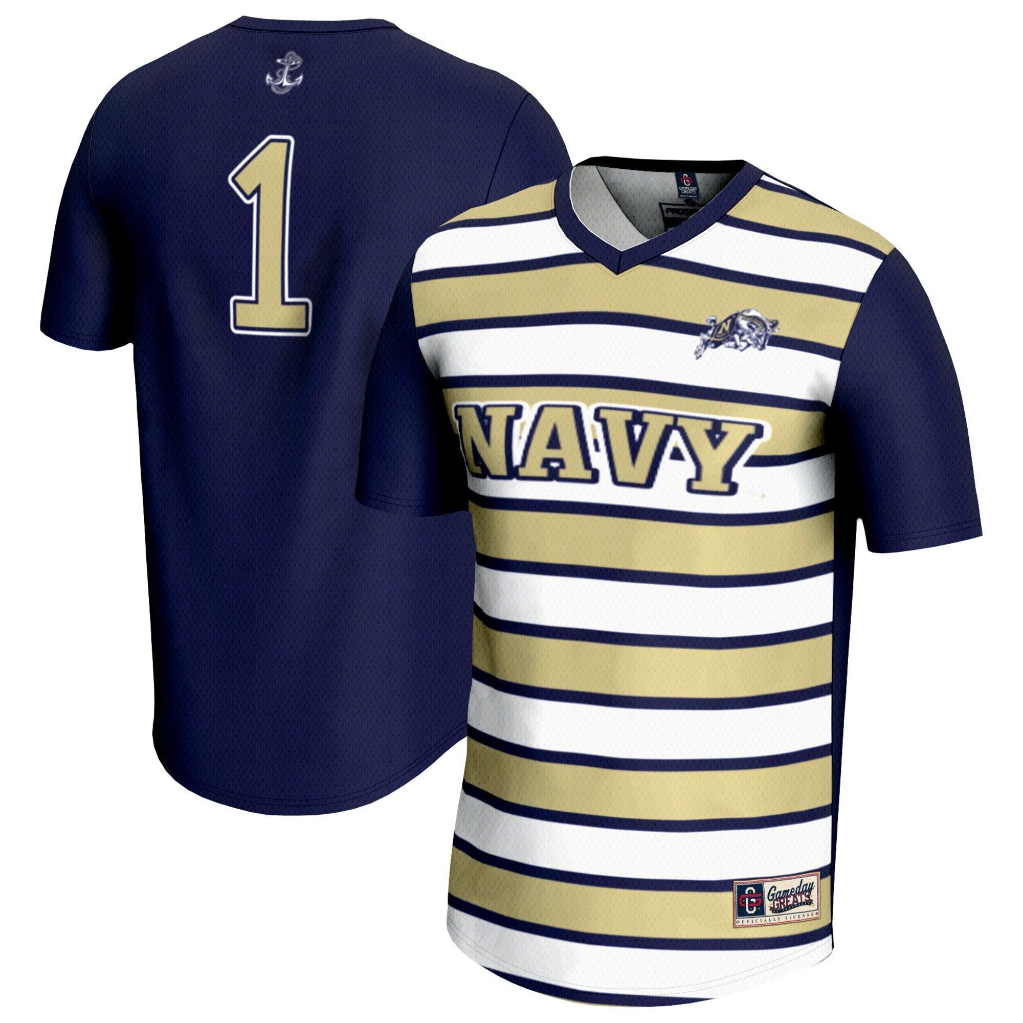 GameDay Greats #1 Navy Navy Midshipmen Lightweight Soccer Fashion Jersey
