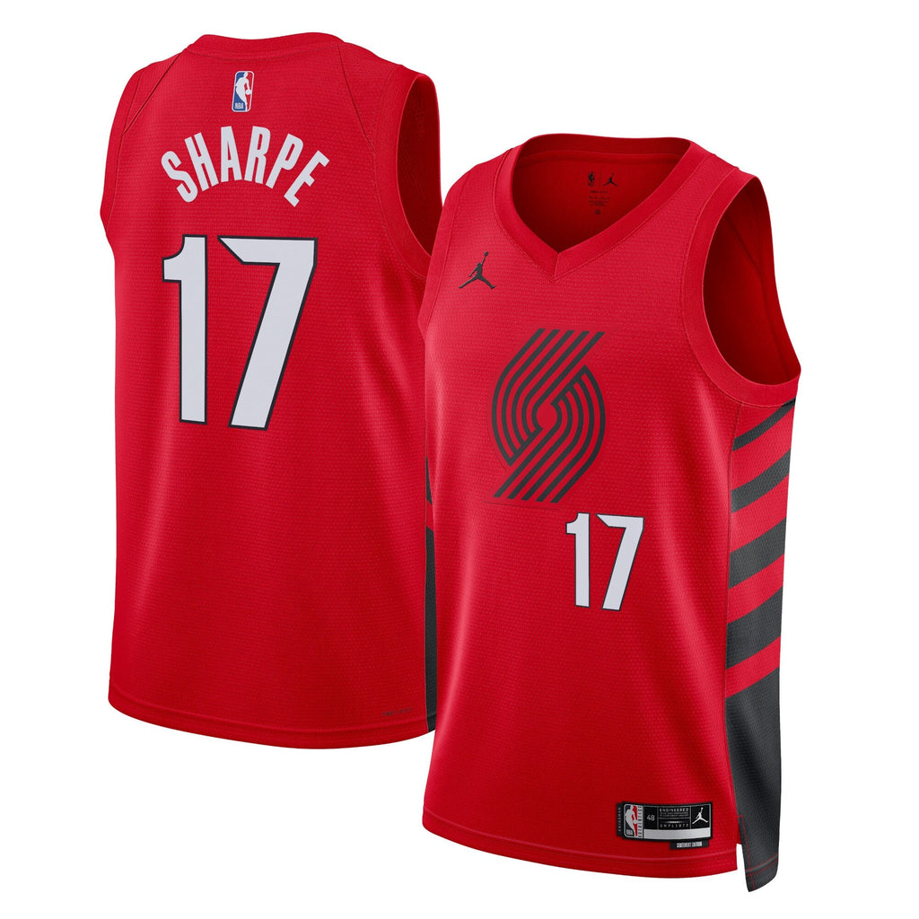 Portland Trail Blazers Jordan Statement Edition Swingman Jersey - Red - Shaedon Sharpe