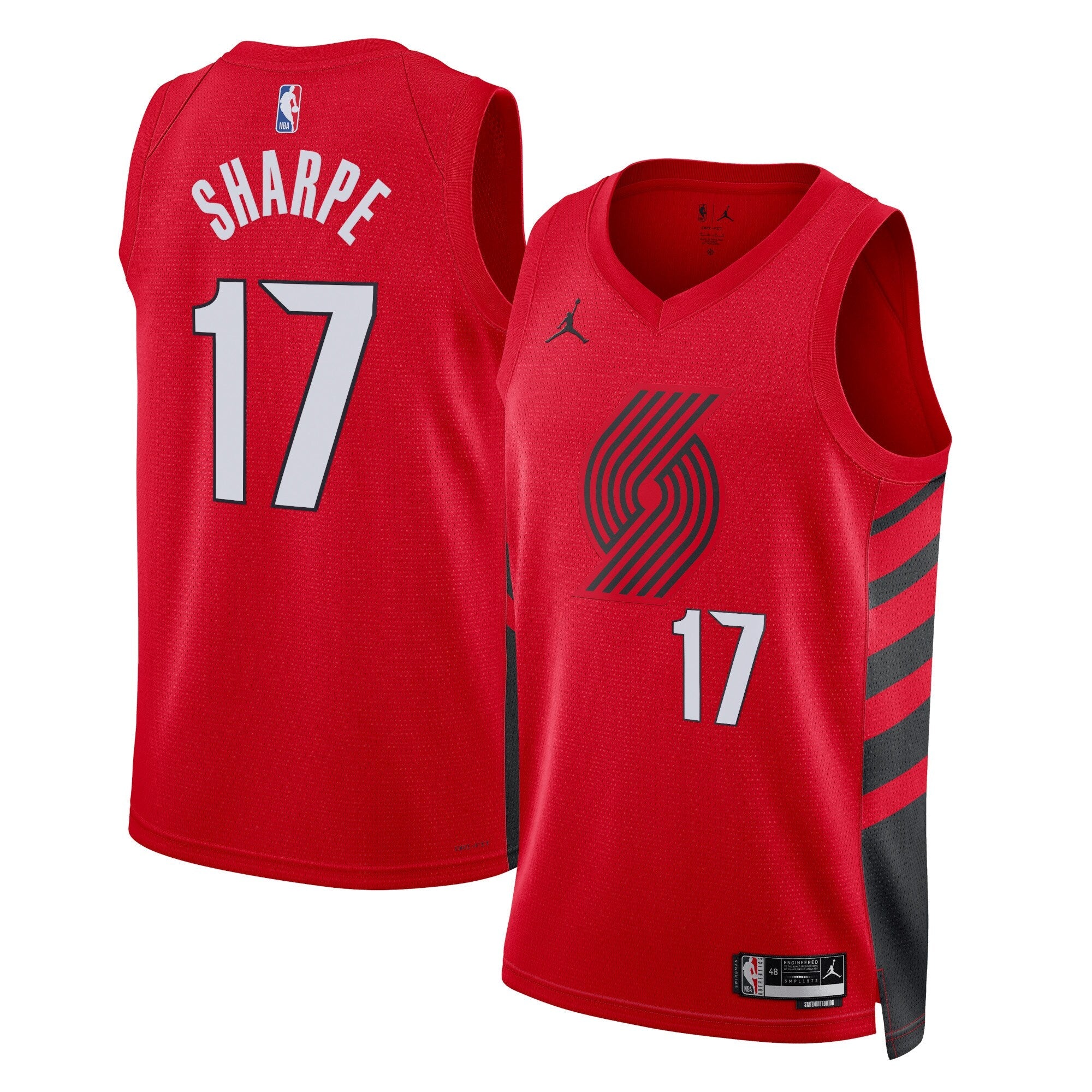 Portland Trail Blazers Jordan Statement Edition Swingman Jersey - Red - Shaedon Sharpe