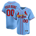 St. Louis Cardinals Nike Light Blue Alternate Limited Custom Jersey