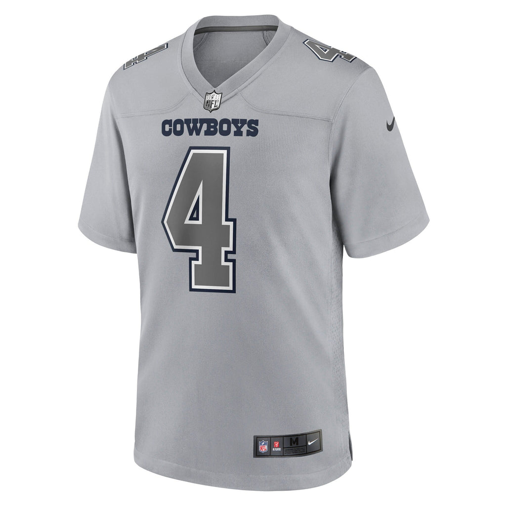 Dallas Cowboys Dak Prescott Nike Gray Atmosphere Fashion Game Jersey