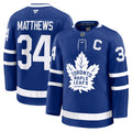 Toronto Maple Leafs Auston Matthews Fanatics Blue Captain Patch Home Premium Jersey