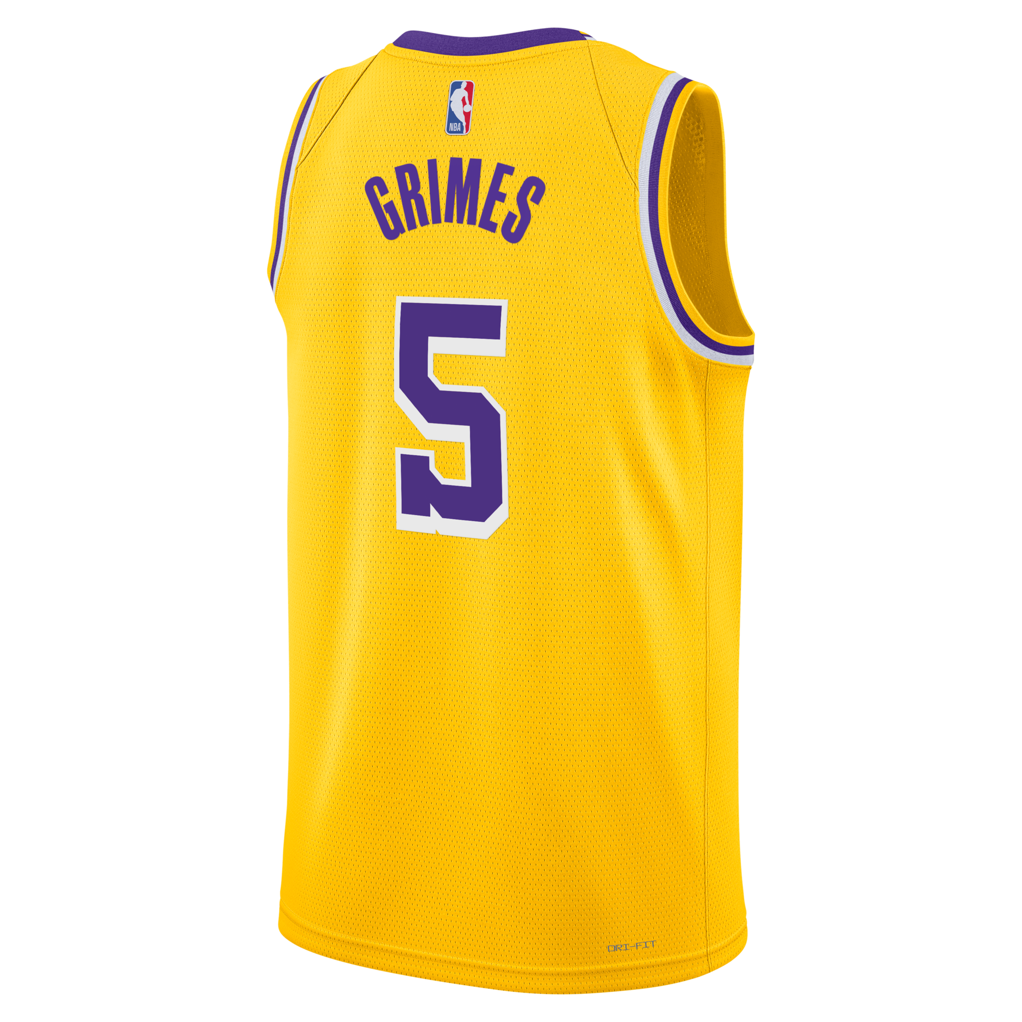 Los Angeles Lakers Nike Icon Edition Swingman Jersey - Gold - Quentin Grimes