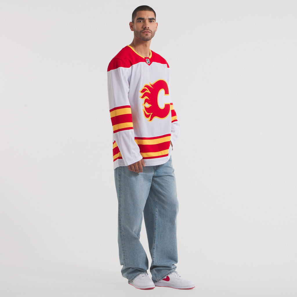 Calgary Flames Fanatics White Away Premium Jersey