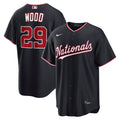Washington Nationals James Wood Nike Navy Alternate Replica Jersey