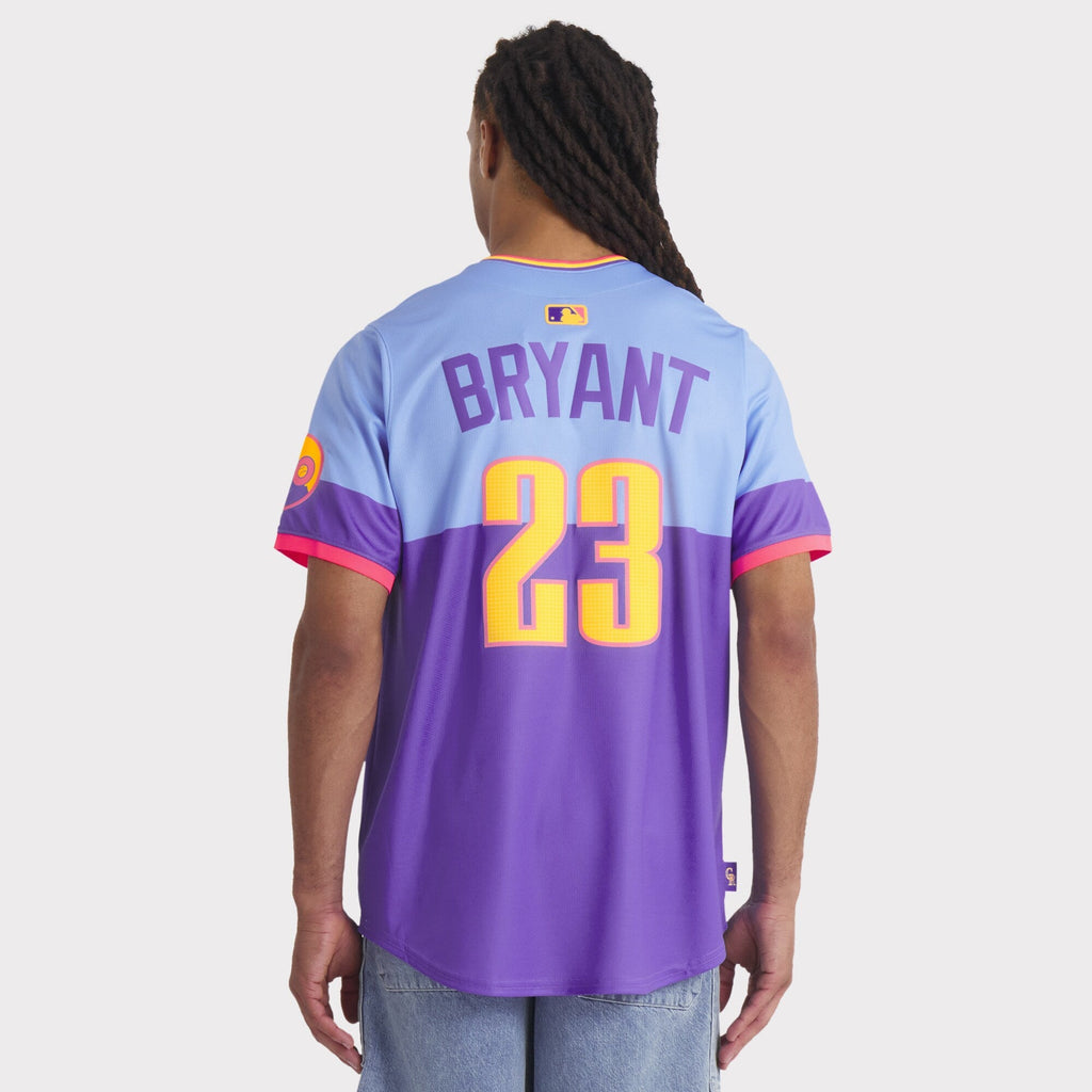 Colorado Rockies Kris Bryant Nike Purple/Light Blue 2025 City Connect Limited Player Jersey