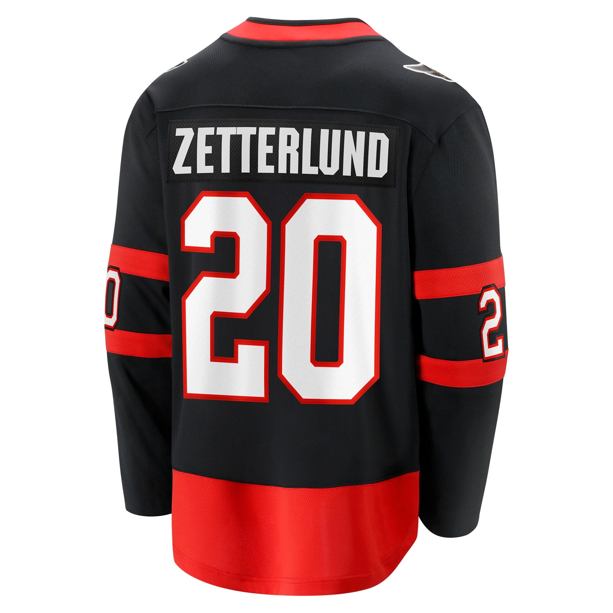 Ottawa Senators Fabian Zetterlund Fanatics Black Home Breakaway Jersey