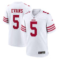 San Francisco 49ers Mike Evans Nike White Game Jersey