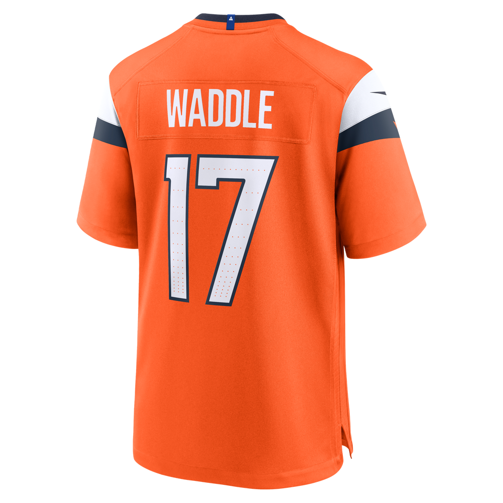 Denver Broncos Jaylen Waddle Nike Orange Game Jersey