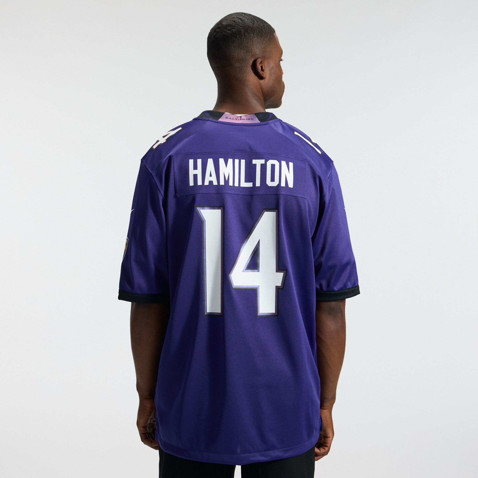 Baltimore Ravens Kyle Hamilton Nike Purple Team Game Jersey
