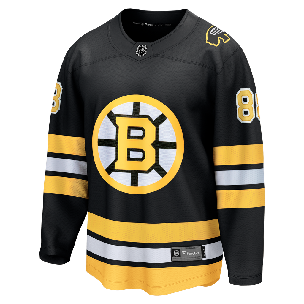 Boston Bruins David Pastrnak Fanatics Black Home Breakaway Jersey