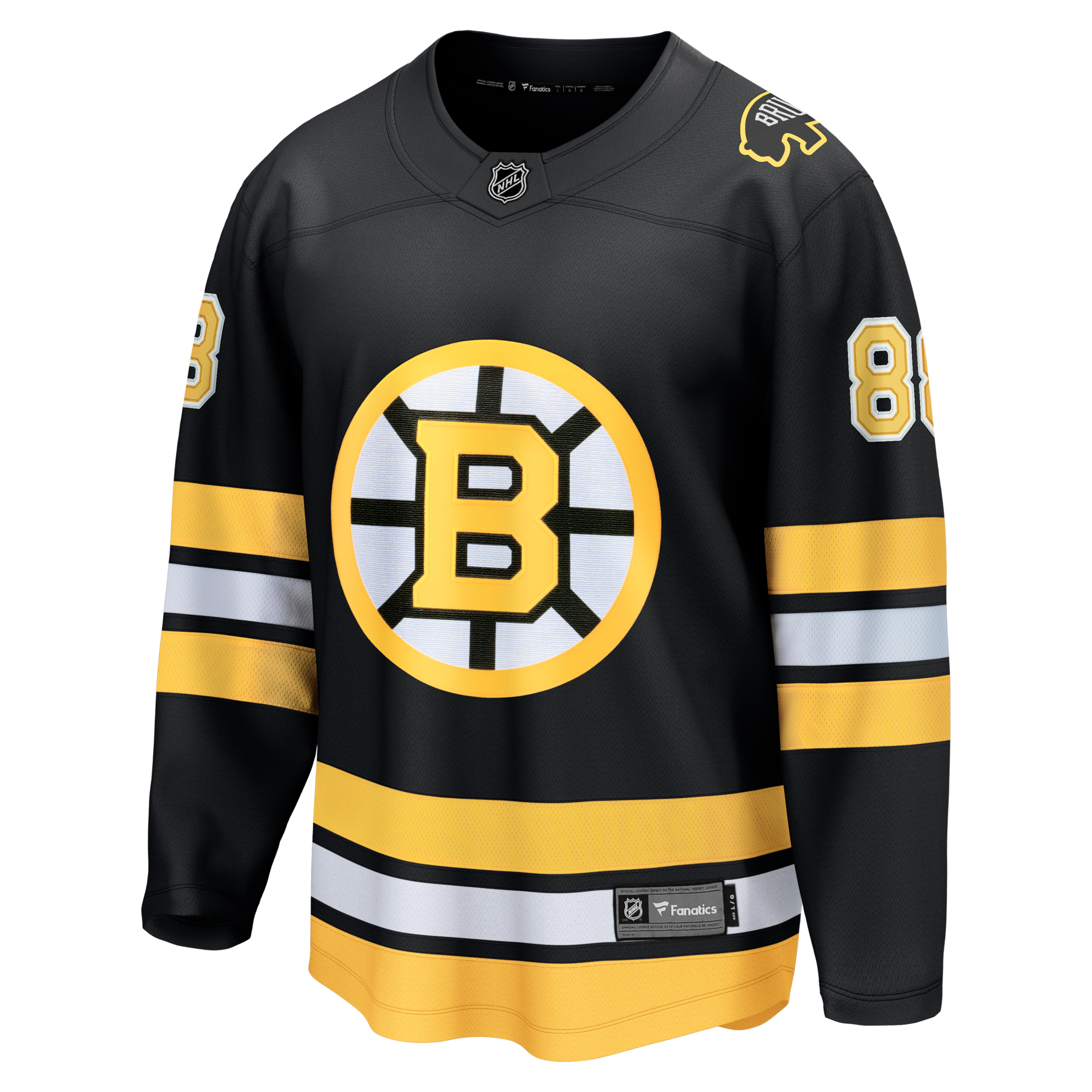 Boston Bruins David Pastrnak Fanatics Black Home Breakaway Jersey