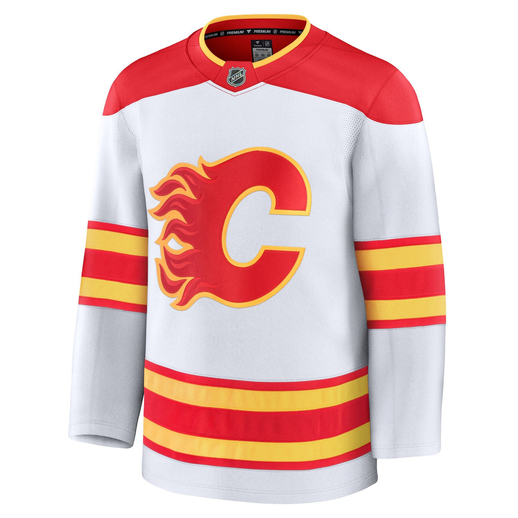 Calgary Flames Fanatics White Away Premium Jersey