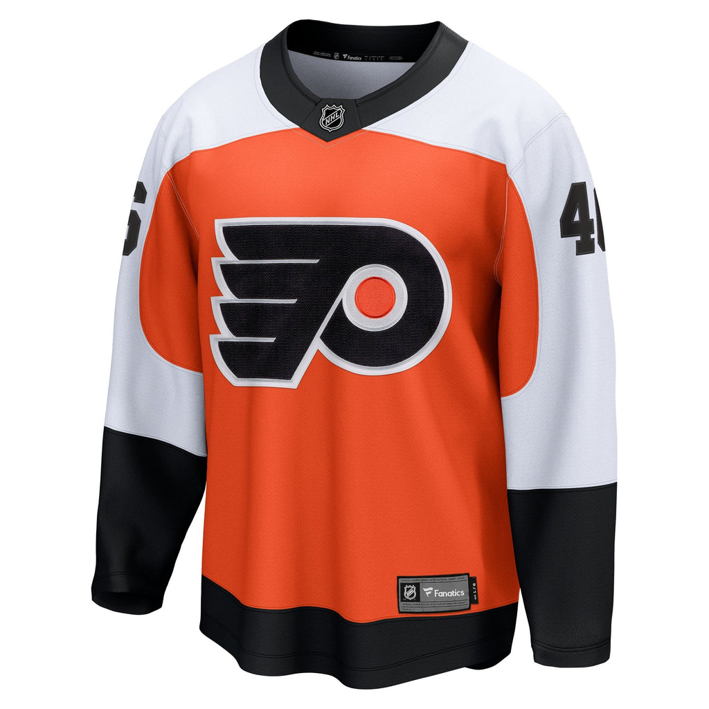 Philadelphia Flyers Trevor Zegras Fanatics Orange Home Breakaway Jersey