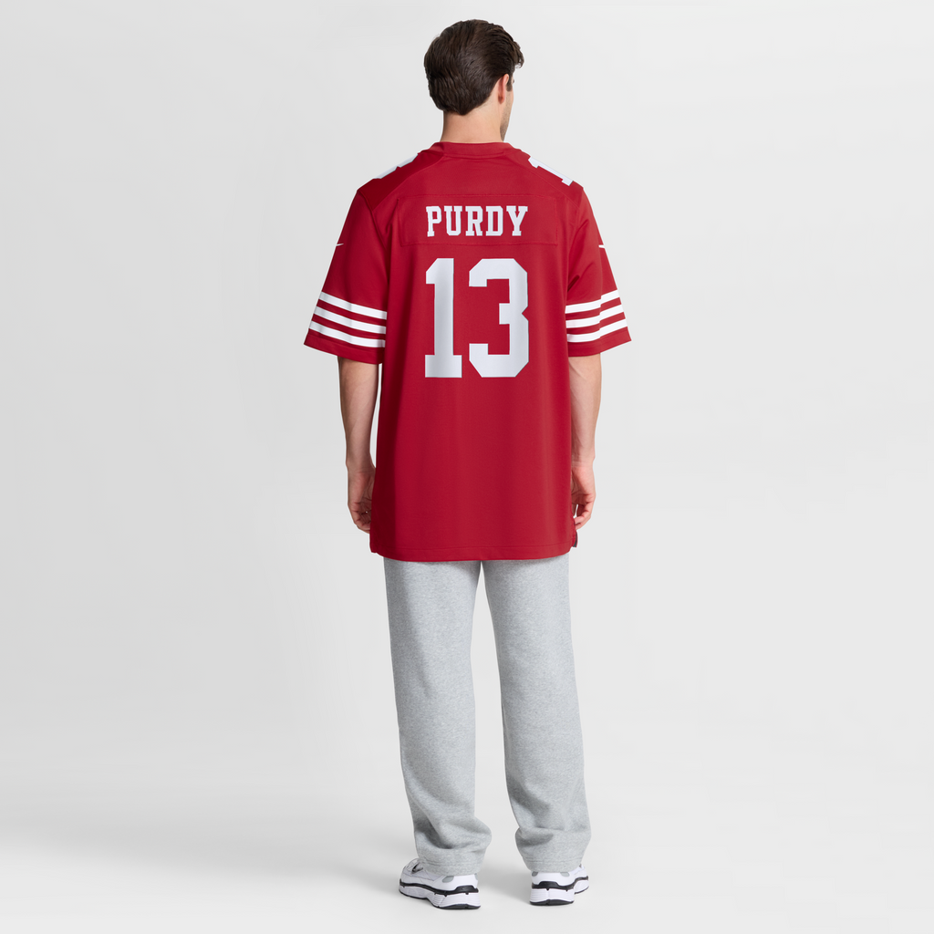 San Francisco 49ers Brock Purdy Nike Scarlet 80th Anniversary Game Jersey
