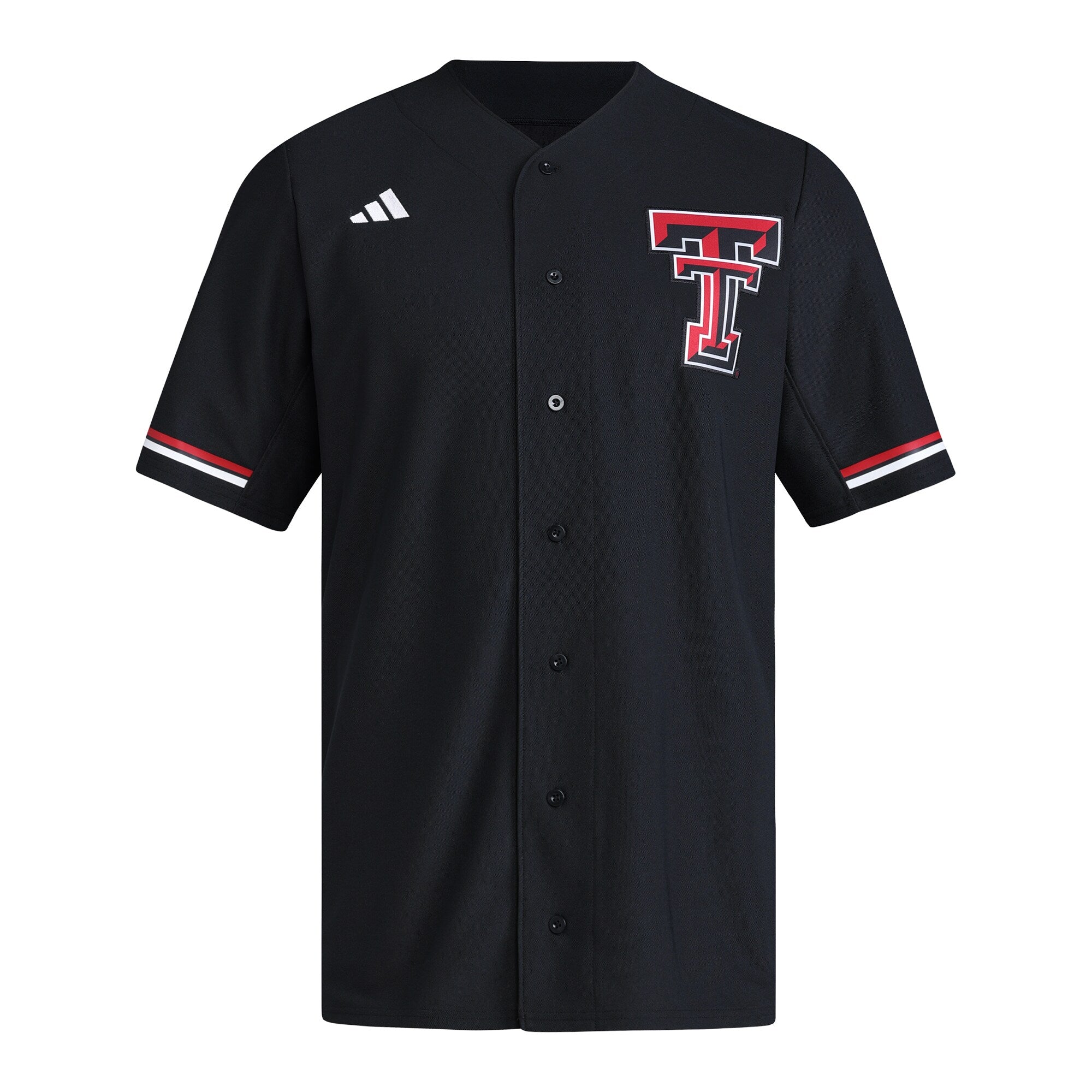 adidas Black Texas Tech Red Raiders Replica Baseball Jersey