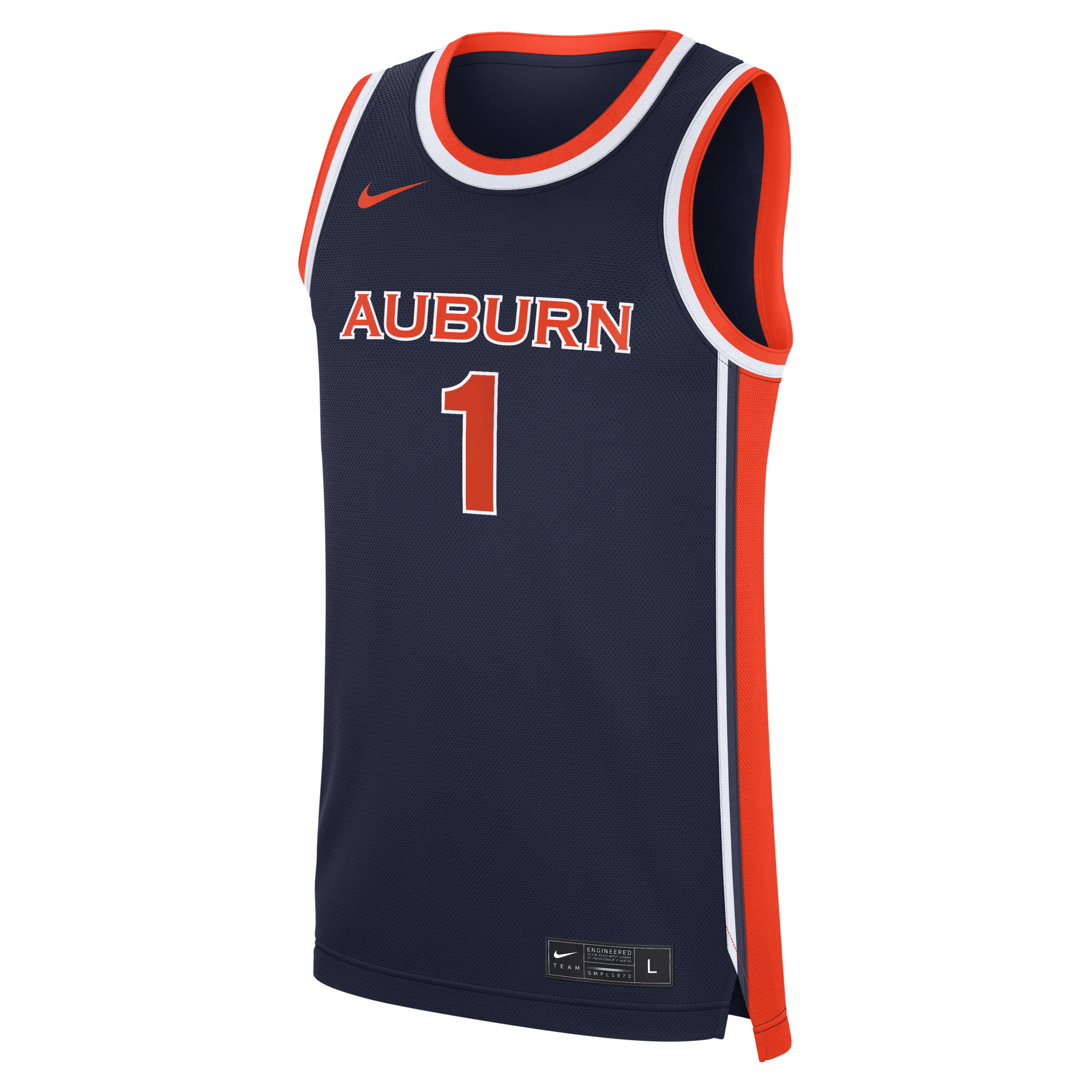 Nike Navy Auburn Tigers #1 Road War Eagle Replica Basketball Jersey